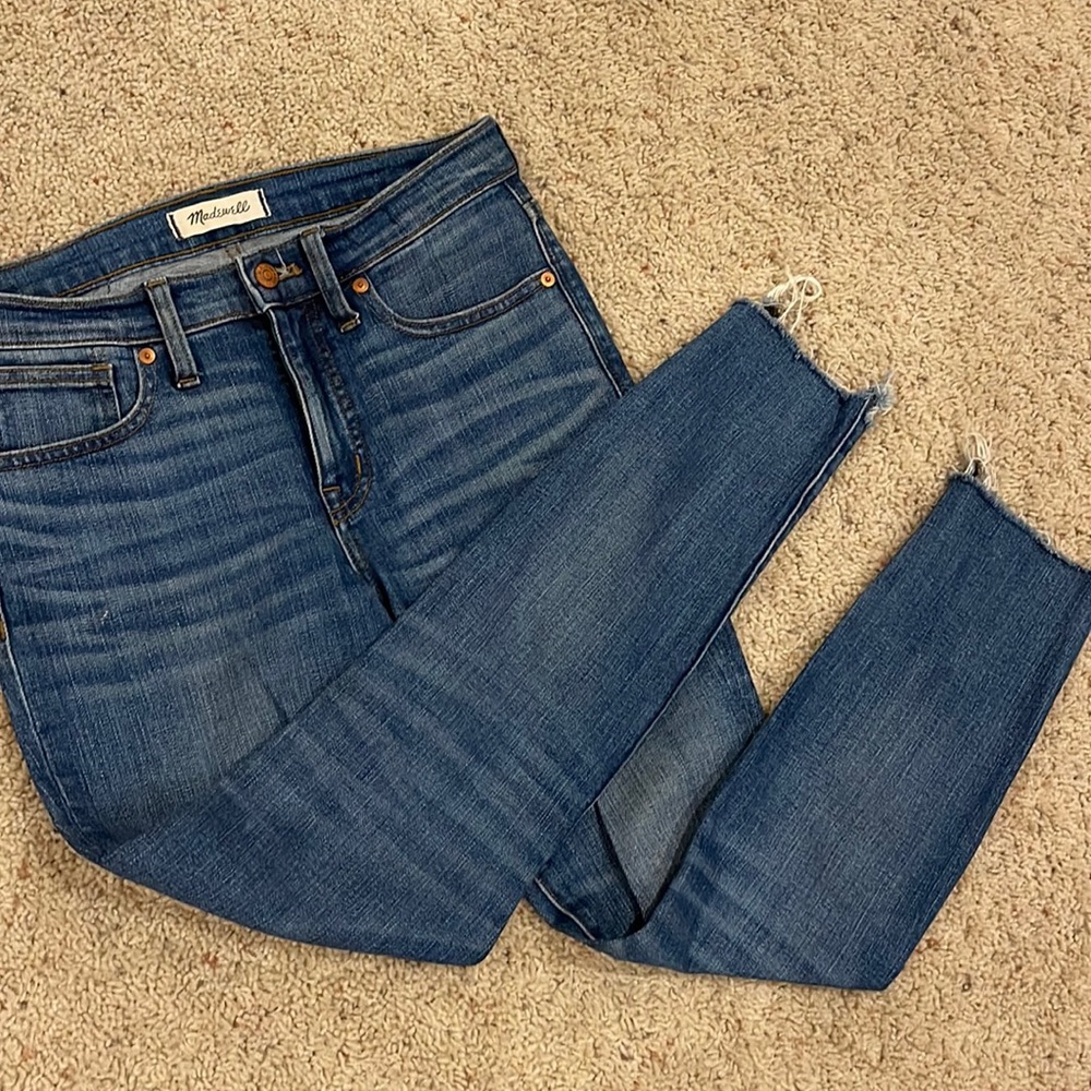 Madewell 9” high rise skinny crop sz 27
